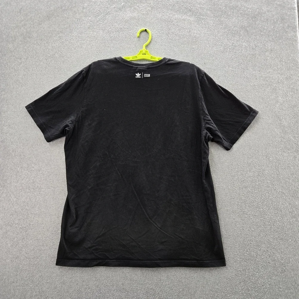 Adidas x Marvel Men Shirt XL Black Graphic Doctor‎ Doom Short Sleeve Logo